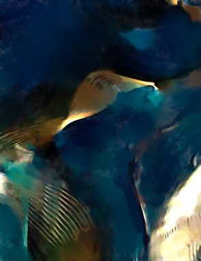 Soyut arkaplanda pürüzlü fırça darbeleri. Fırça boyası. Renkli boya darbeleri. Eşsiz duvar sanatı. Tuvaldeki modern sanat. Renkli çağdaş sanat eserleri. 