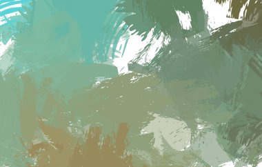 Sanatsal soyut arkaplan. Doku boyalı duvar kağıdı. Boya darbeleriyle yaratıcı bir illüstrasyon. Fırça desenli resim.