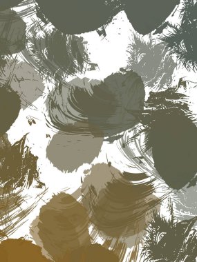 Renkli fırça darbelerinin 2B çizimi. Dekoratif doku resmi. Canlı boya desenli arka plan. Kaotik fırça darbeleri resim.