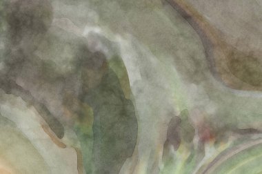 Pastel renklerde suluboya resim. Poster, duvar sanatı, afiş, kart, kitap kapağı ya da ambalaj için rahatlatıcı kompozisyonun yumuşak renkli çizimi. Modern fırça darbeleri resim.