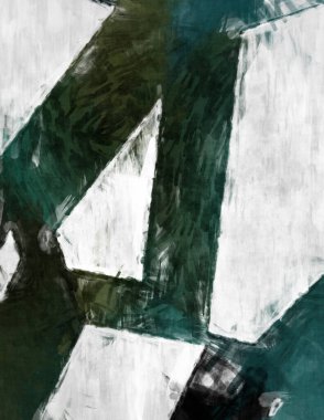 Soyut arkaplanda pürüzlü fırça darbeleri. Fırça boyası. Renkli boya darbeleri. Eşsiz duvar sanatı. Tuvaldeki modern sanat. Renkli çağdaş sanat eserleri. 