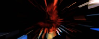 Işık parçacık izleri. Parlayan parçacıkları ve çizgileri olan ışık patlaması yıldızı. Güzel hareketli soyut ışın arkaplanı.