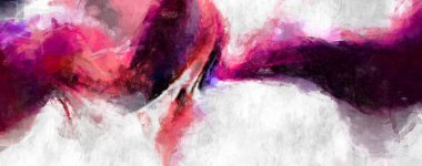 Soyut arkaplanda pürüzlü fırça darbeleri. Fırça boyası. Renkli boya darbeleri. Eşsiz duvar sanatı. Tuvaldeki modern sanat. Renkli çağdaş sanat eserleri. 