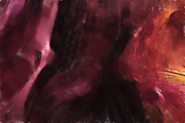 Modern sanat. Renkli çağdaş sanat eserleri. Renkli boya darbeleri. Soyut arkaplanda fırça darbeleri. fırça boyası.