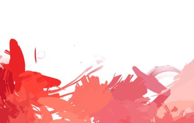 Taranmış Boyalı Soyut Arkaplan. Vahşi kaotik fırça darbeleri. Boya darbeleri. 2D İllüstrasyon. Fırça darbeli resim. 