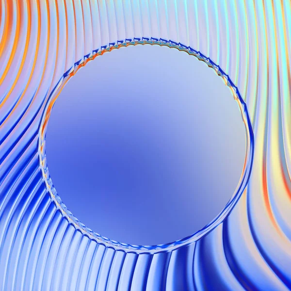 Soyut çerçeveli arkaplan. Renkli, canlı, dalgalı bir duvar kağıdı. Merkezi çerçeveli yaratıcı grafik 2d çizim. Dinamik şekilli modaya uygun sıvı örtüsü.