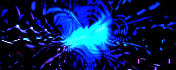 Işık Parçacık Izleri Parlayan Parçacıkları Çizgileri Olan Işık Patlaması Yıldızı — Stok fotoğraf