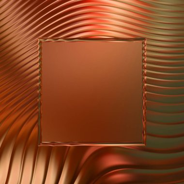 Soyut çerçeveli arkaplan. Renkli, canlı, dalgalı bir duvar kağıdı. Merkezi çerçeveli yaratıcı grafik 2d çizim. Dinamik şekilli modaya uygun sıvı örtüsü.