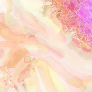 El yapımı sürreal soyut desenli suluboya. Modern sanatsal resim. 2D çizim. Arkaplan boyası karışımı. Yaratıcı duvar sanatı. Çağdaş sanat.