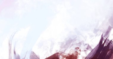 Sanatsal soyut arkaplan. Doku boyalı duvar kağıdı. Boya darbeleriyle yaratıcı bir illüstrasyon. Fırça desenli resim.