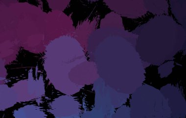 Vahşi fırça darbeleriyle yaratıcı soyut resim. Artistik fırça darbeleriyle donatılmış. Renkli ve canlı bir tasvir. Boyalı sanat.