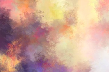 Sanatsal soyut arkaplan. Doku boyalı duvar kağıdı. Boya darbeleriyle yaratıcı bir illüstrasyon. Fırça desenli resim.