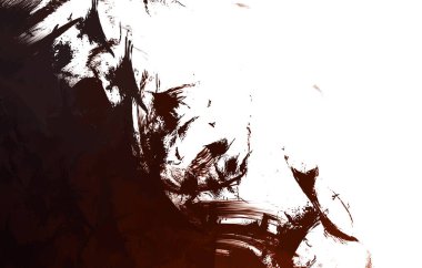 Duvar sanatı Eşsiz ve yaratıcı illüstrasyon. Fırça darbesi ile boyanmış. Renkli fırça darbelerinin soyut arkaplanı. Fırçalanmış canlı duvar kâğıdı. Boyalı sanatsal yaratım.