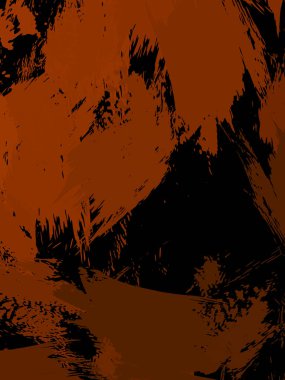 Vahşi fırça darbeleriyle yaratıcı soyut resim. Artistik fırça darbeleriyle donatılmış. Renkli ve canlı bir tasvir. Boyalı sanat.