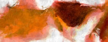 Soyut arkaplanda pürüzlü fırça darbeleri. Fırça boyası. Renkli boya darbeleri. Eşsiz duvar sanatı. Tuvaldeki modern sanat. Renkli çağdaş sanat eserleri. 