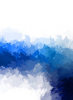 Canlı fırça darbeleriyle boyanmış. Renkli desenli resim. Fırçalanmış duvar kağıdını boya.