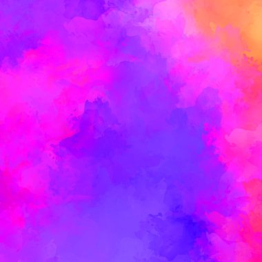 Canlı fırça darbeleriyle boyanmış. Renkli desenli resim. Fırçalanmış duvar kağıdını boya.