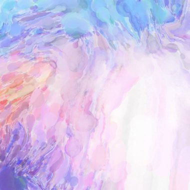 Çağdaş sanat. El işçiliğinin renkli dokusu. Modern resim. Yüzeyde suluboya vuruşlar. Sanatsal arkaplan resmi. Tablo üzerinde soyut resim. Fırça darbeleri. 