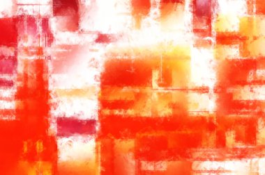 Modern sanat. Renkli çağdaş sanat eserleri. Renkli boya darbeleri. Soyut arkaplanda fırça darbeleri. Fırça boyası. Eşsiz duvar sanatı.