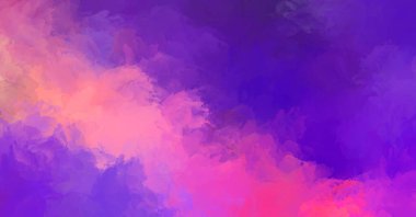 Yaratıcı soyut resim. Artistik fırça darbeleriyle donatılmış. Renkli ve canlı bir illüstrasyon. boyalı sanat.