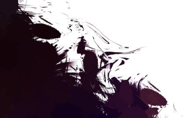 Duvar sanatı Eşsiz ve yaratıcı illüstrasyon. Fırça darbesi ile boyanmış. Renkli fırça darbelerinin soyut arkaplanı. Fırçalanmış canlı duvar kâğıdı. Boyalı sanatsal yaratım.