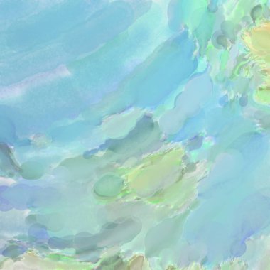 El yapımı sürreal soyut desenli suluboya. Modern sanatsal resim. 2D çizim. Arkaplan boyası karışımı. Yaratıcı duvar sanatı. Çağdaş sanat.