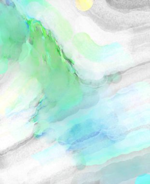 Çılgın suluboya şablonu. Yaratıcı soyutlama. Modern sanat eserleri. 2D çizim. Dijital doku duvar kağıdı. Sanatsal sulu arkaplan malzemesi. 