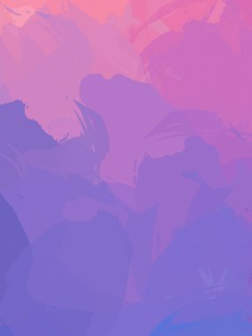 Renkli fırça darbelerinin 2B çizimi. Dekoratif doku resmi. Canlı boya desenli arka plan. Kaotik fırça darbeleri resim.