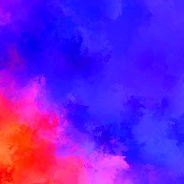 Duvar sanatı Eşsiz ve yaratıcı illüstrasyon. Fırça darbesi ile boyanmış. Renkli fırça darbelerinin soyut arkaplanı. Fırçalanmış canlı duvar kâğıdı. Boyalı sanatsal yaratım.