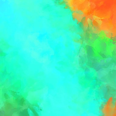 Canlı fırça darbeleriyle boyanmış. Renkli desenli resim. Fırçalanmış duvar kağıdını boya.