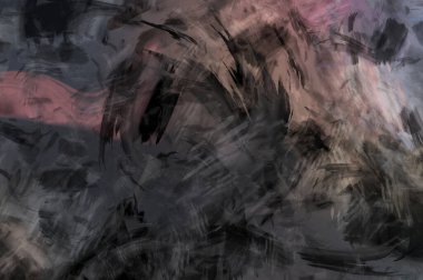 Modern sanat. Taranmış Boyalı Soyut Arkaplan. Fırça darbesi ile boyanmış. Boya darbeleri. 2B Görüntü