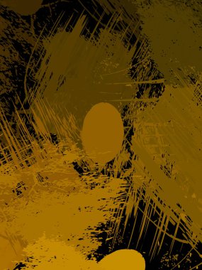 Vahşi fırça darbeleriyle yaratıcı soyut resim. Artistik fırça darbeleriyle donatılmış. Renkli ve canlı bir tasvir. Boyalı sanat.