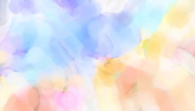 2D çizim. Sanatsal arkaplan resmi. Tablo üzerinde soyut resim. Çağdaş sanat. El yapımı resim. Renkli doku. Modern sanat eserleri. Yüzeyde suluboya fırça darbeleriyle boyama.