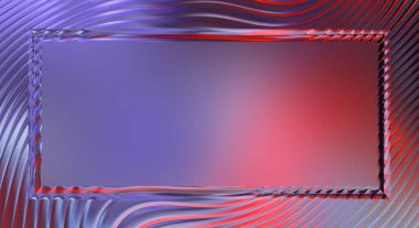 Soyut çerçeveli arkaplan. Renkli, canlı, dalgalı bir duvar kağıdı. Merkezi çerçeveli yaratıcı grafik 2d çizim. Dinamik şekilli modaya uygun sıvı örtüsü.