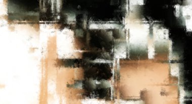 Modern sanat. Renkli çağdaş sanat eserleri. Renkli boya darbeleri. Soyut arkaplanda fırça darbeleri. Fırça boyası. Eşsiz duvar sanatı.