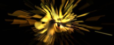 Işık parçacık izleri. Parlayan parçacıkları ve çizgileri olan ışık patlaması yıldızı. Güzel hareketli soyut ışın arkaplanı.