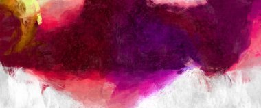 Soyut arkaplanda pürüzlü fırça darbeleri. Fırça boyası. Renkli boya darbeleri. Eşsiz duvar sanatı. Tuvaldeki modern sanat. Renkli çağdaş sanat eserleri. 