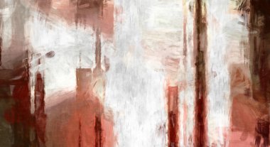 Soyut arkaplanda pürüzlü fırça darbeleri. Fırça boyası. Renkli boya darbeleri. Eşsiz duvar sanatı. Tuvaldeki modern sanat. Renkli çağdaş sanat eserleri. 