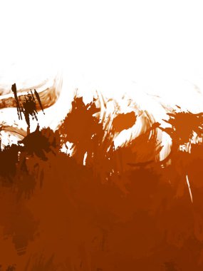 Taranmış Boyalı Soyut Arkaplan. Vahşi kaotik fırça darbeleri. Boya darbeleri. 2D İllüstrasyon. Fırça darbeli resim. 