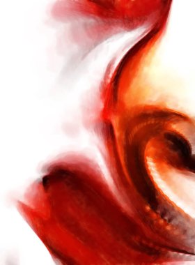 Modern sanat. Renkli çağdaş sanat eserleri. Renkli boya darbeleri. Soyut arkaplanda fırça darbeleri. fırça boyası.