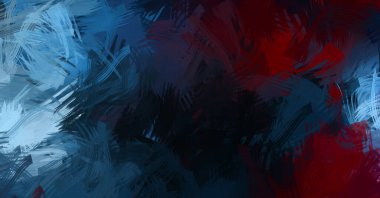 Renkli fırça darbelerinin soyut arkaplanı. fırçalanmış canlı duvar kağıdı. resmedilmiş sanat eseri. Eşsiz ve yaratıcı illüstrasyon.