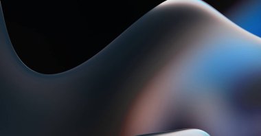 Soyut arkaplan. Değişken renk değişim dalgaları, dinamik hareketlerle. Işık dalgalarının neon renkli soyut tasarımı. Duvar kağıdı, afiş, arkaplan, kart, kitap illüstrasyonu, web sitesi.