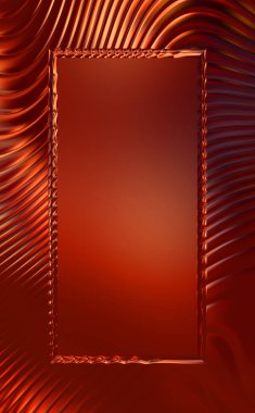 Soyut çerçeveli arkaplan. Renkli, canlı, dalgalı bir duvar kağıdı. Merkezi çerçeveli yaratıcı grafik 2d çizim. Dinamik şekilli modaya uygun sıvı örtüsü.