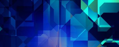 Soyut geometrik duvar kağıdı. Geometrik renkli şekiller. Çokgen arka plan. Bir teknolojinin dijital illüstrasyonuName.