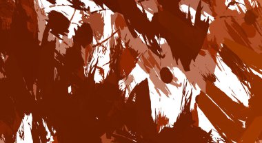 Renkli fırça darbelerinin 2B çizimi. Dekoratif doku resmi. Canlı boya desenli arka plan. Kaotik fırça darbeleri resim.