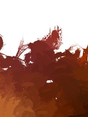 Taranmış Boyalı Soyut Arkaplan. Vahşi kaotik fırça darbeleri. Boya darbeleri. 2D İllüstrasyon. Fırça darbeli resim. 