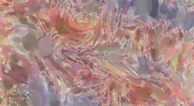 Yumuşak suluboya duvar kağıdı. Hafifçe fırçalanmış renkleri olan sanatsal bir resim. Pastel renkler arkaplana dokunmuş. Soyut duvar sanatı..