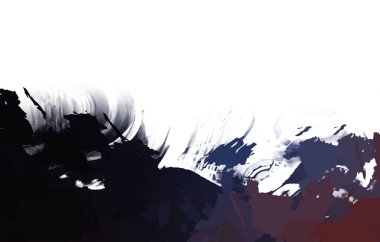 Taranmış Boyalı Soyut Arkaplan. Vahşi kaotik fırça darbeleri. Boya darbeleri. 2D İllüstrasyon. Fırça darbeli resim. 