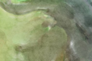 Pastel renklerde suluboya resim. Poster, duvar sanatı, afiş, kart, kitap kapağı ya da ambalaj için rahatlatıcı kompozisyonun yumuşak renkli çizimi. Modern fırça darbeleri resim.