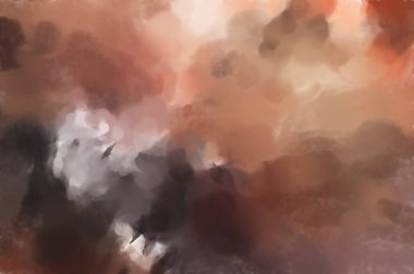 El yapımı sürreal soyut desenli suluboya. Modern sanatsal resim. 2D çizim. Arkaplan boyası karışımı. Yaratıcı duvar sanatı. Çağdaş sanat